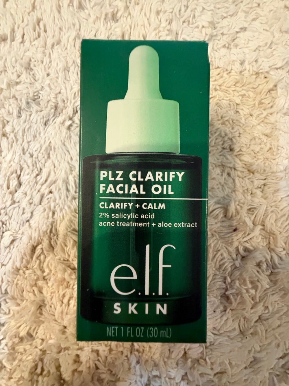 Elf PLZ Clarify Facial Oil Clarify & Calm 2% Salicylic Acid Treatment 30ml NIB